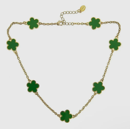 Green Short Chloe Necklace