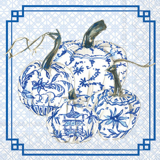 Paper Cocktail Napkins Pack of 20 Royal Pumpkins Fall