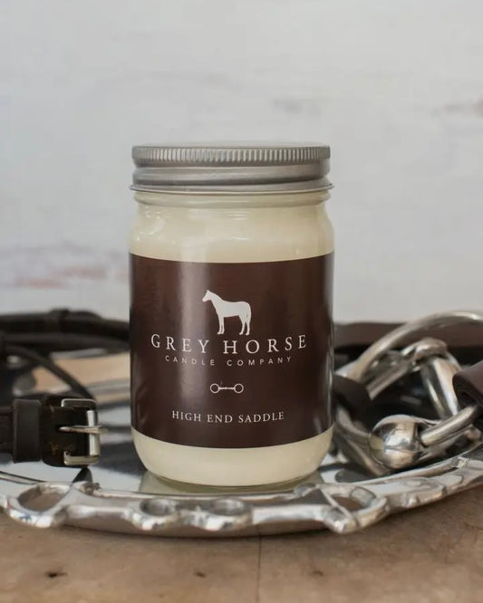 High End Saddle Candle