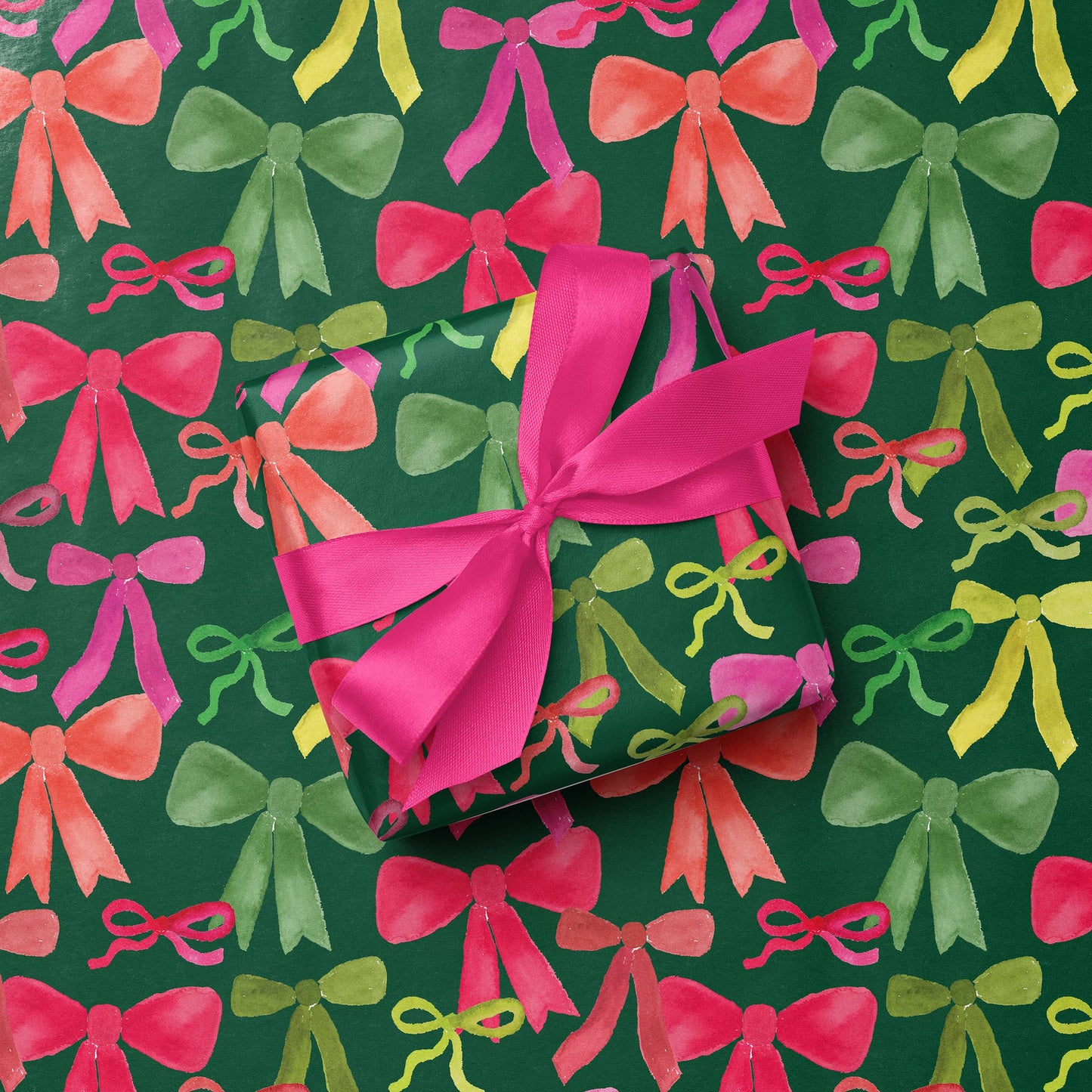 Christmas Bows Gift Wrap | Cute Holiday Gift Wrap