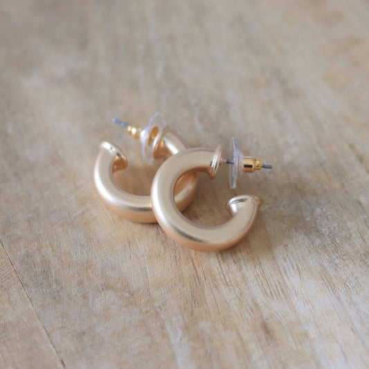 Custom Everyday Mini Gold Hoop | Petite Hoop | Gold Earring