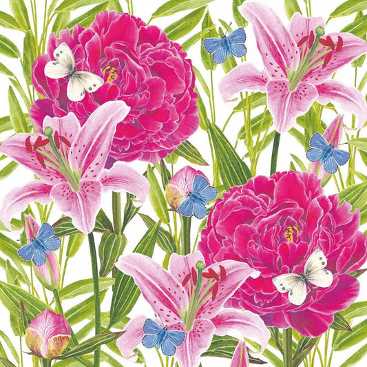 BEV-PEONIES & LILLIES