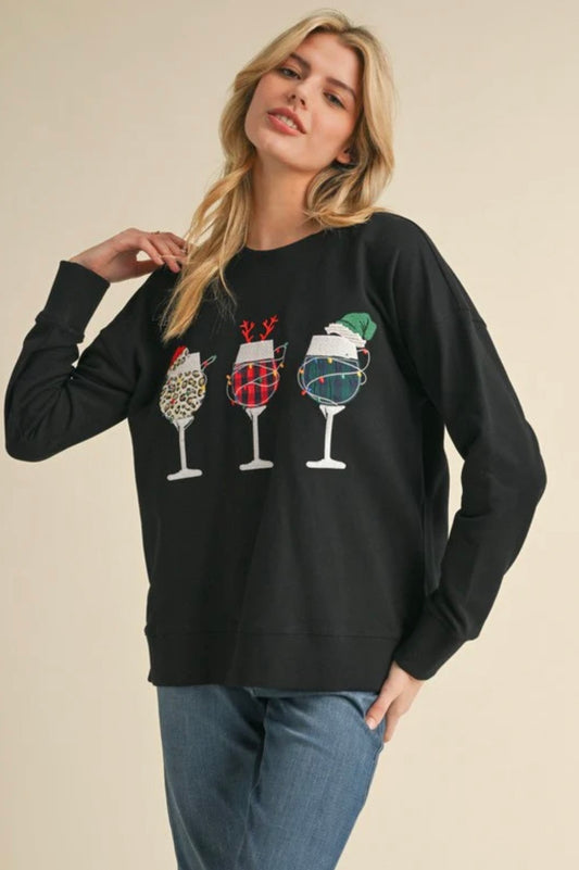 Santa Wine Sweater