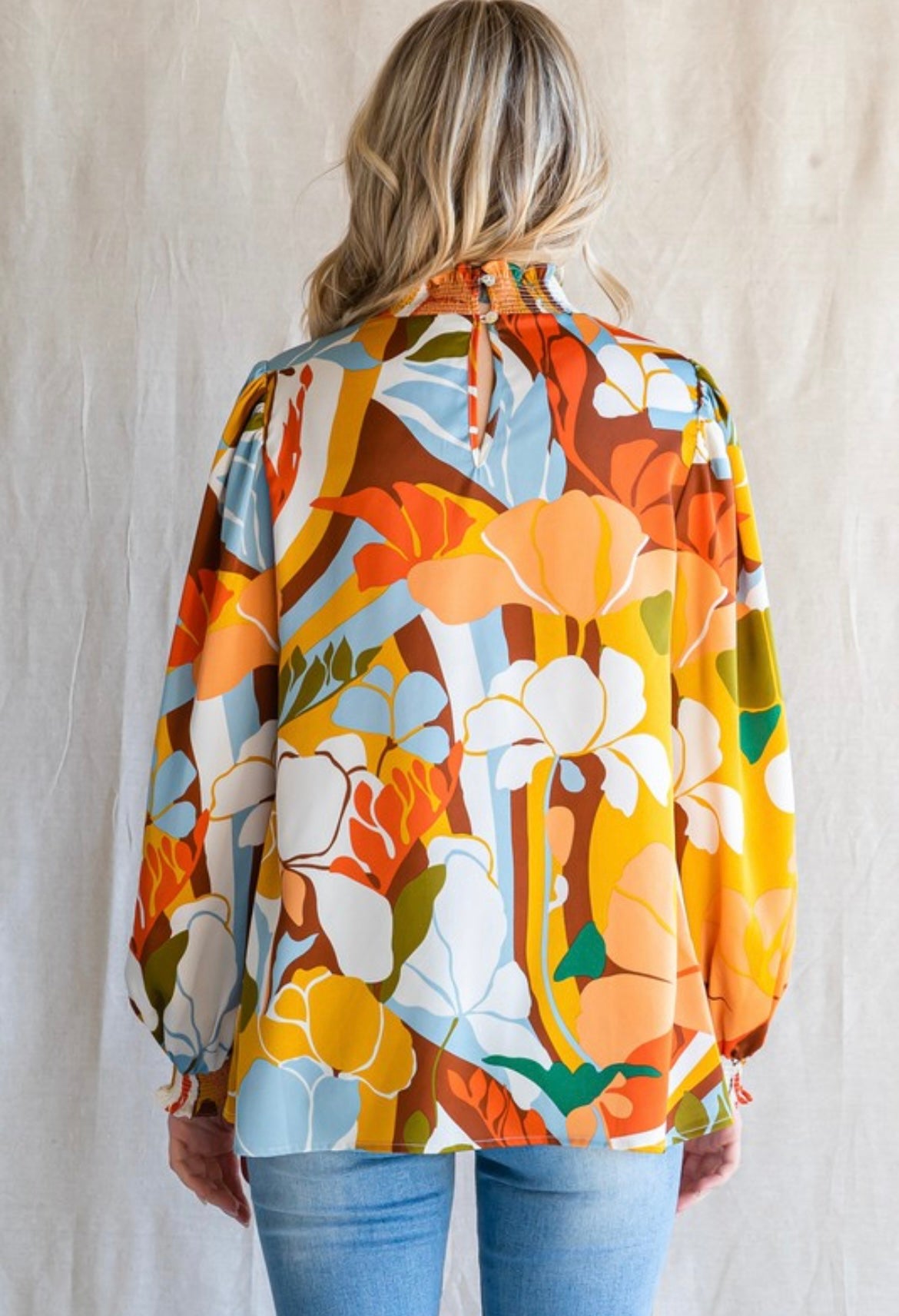 Floral Abstract Top