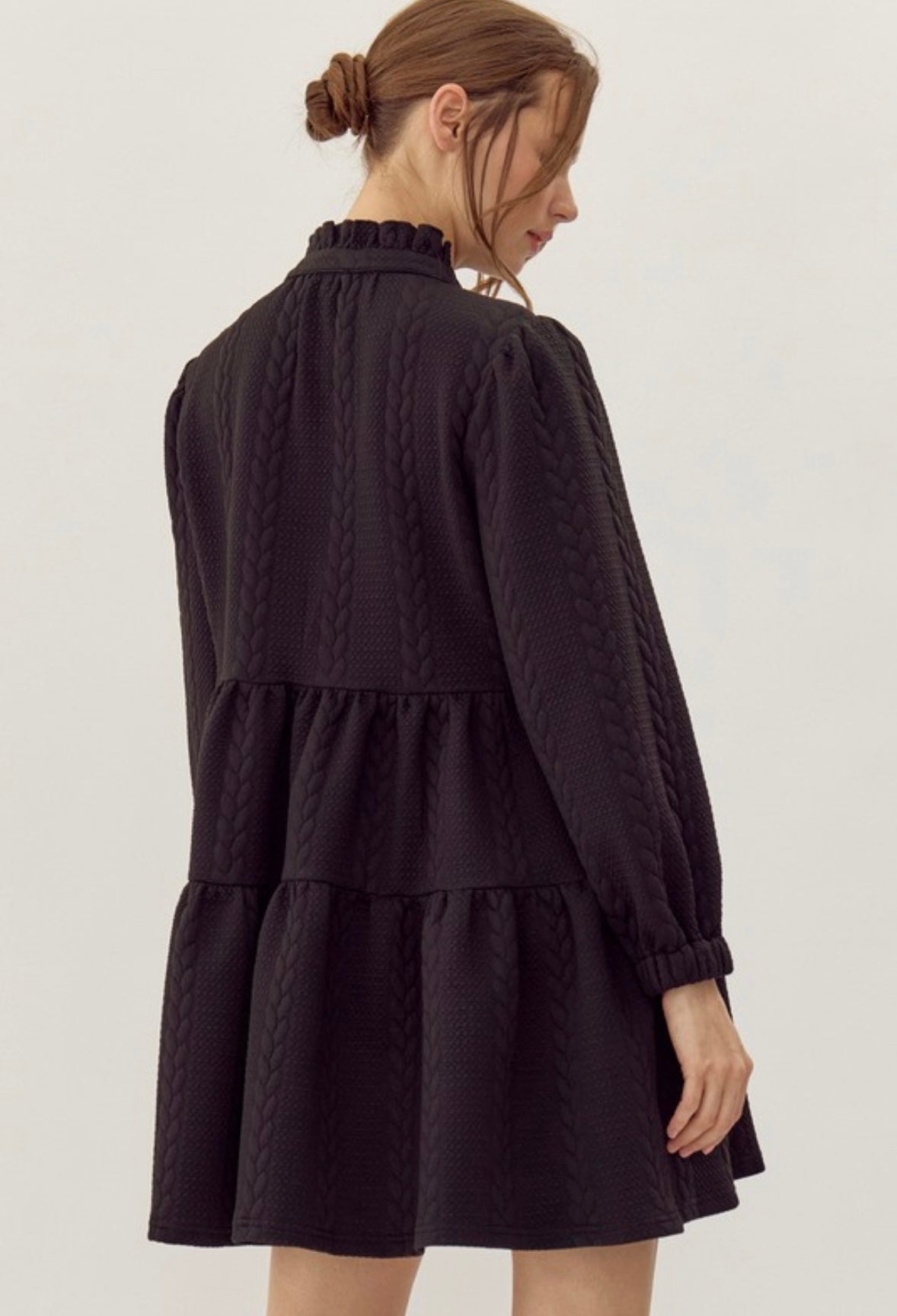 Quilted Long Sleeve Dress