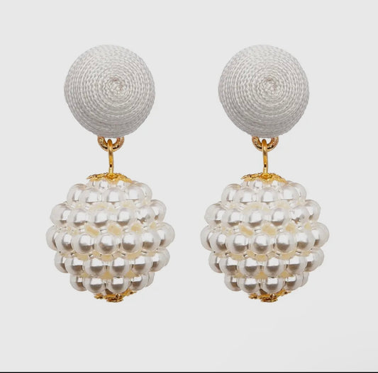 White Kate Earrings