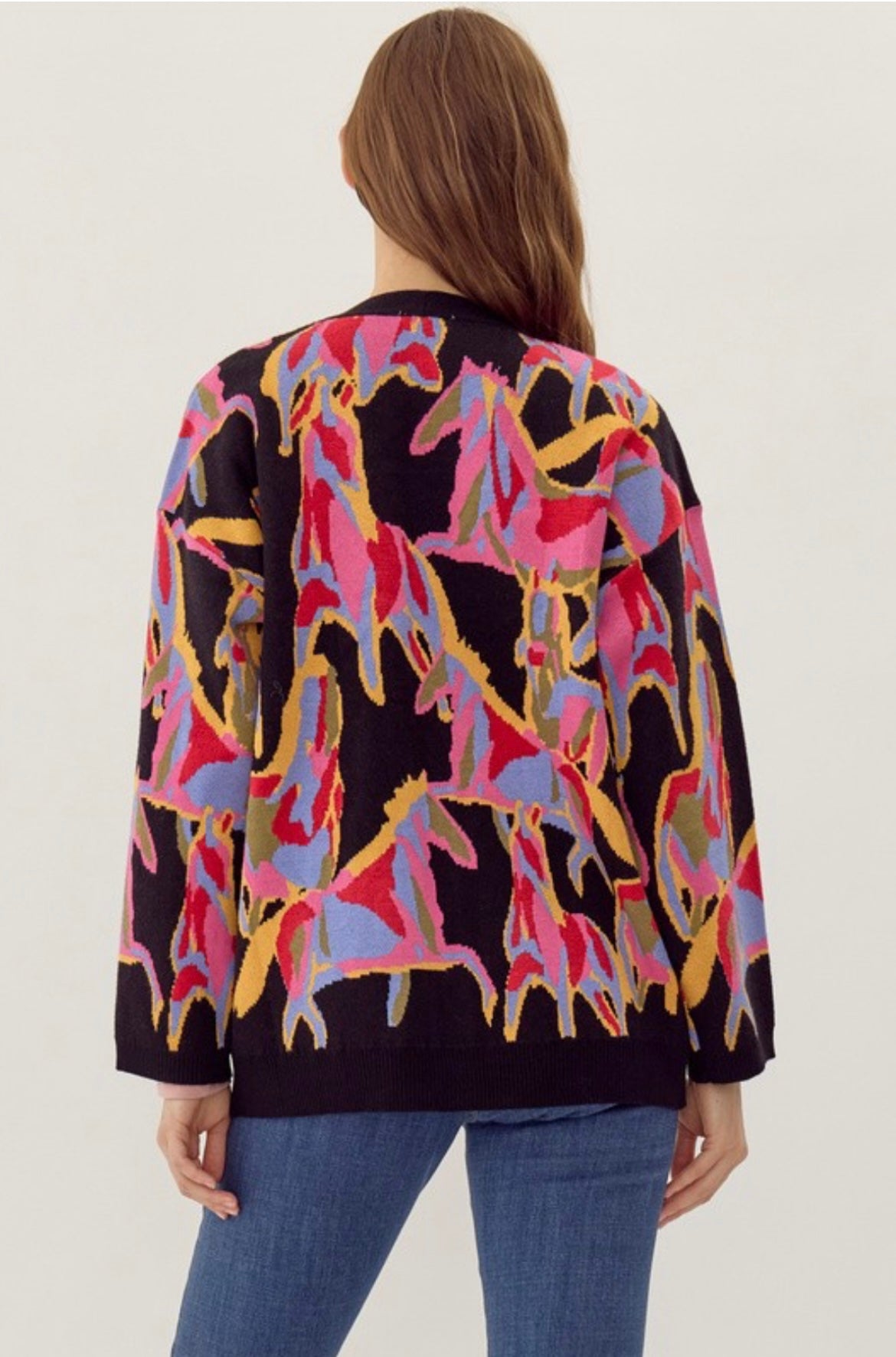 Abstract Horse Sweater