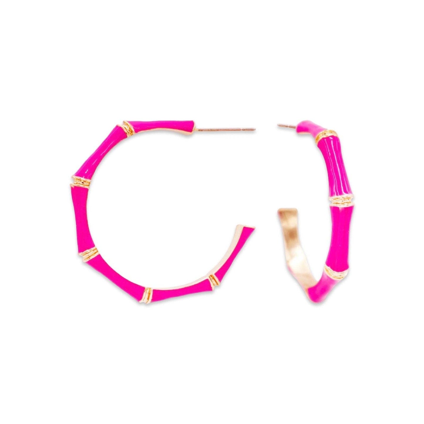 Fuchsia Bamboo Hoop | Fuchsia Hoop | Custom Hoop