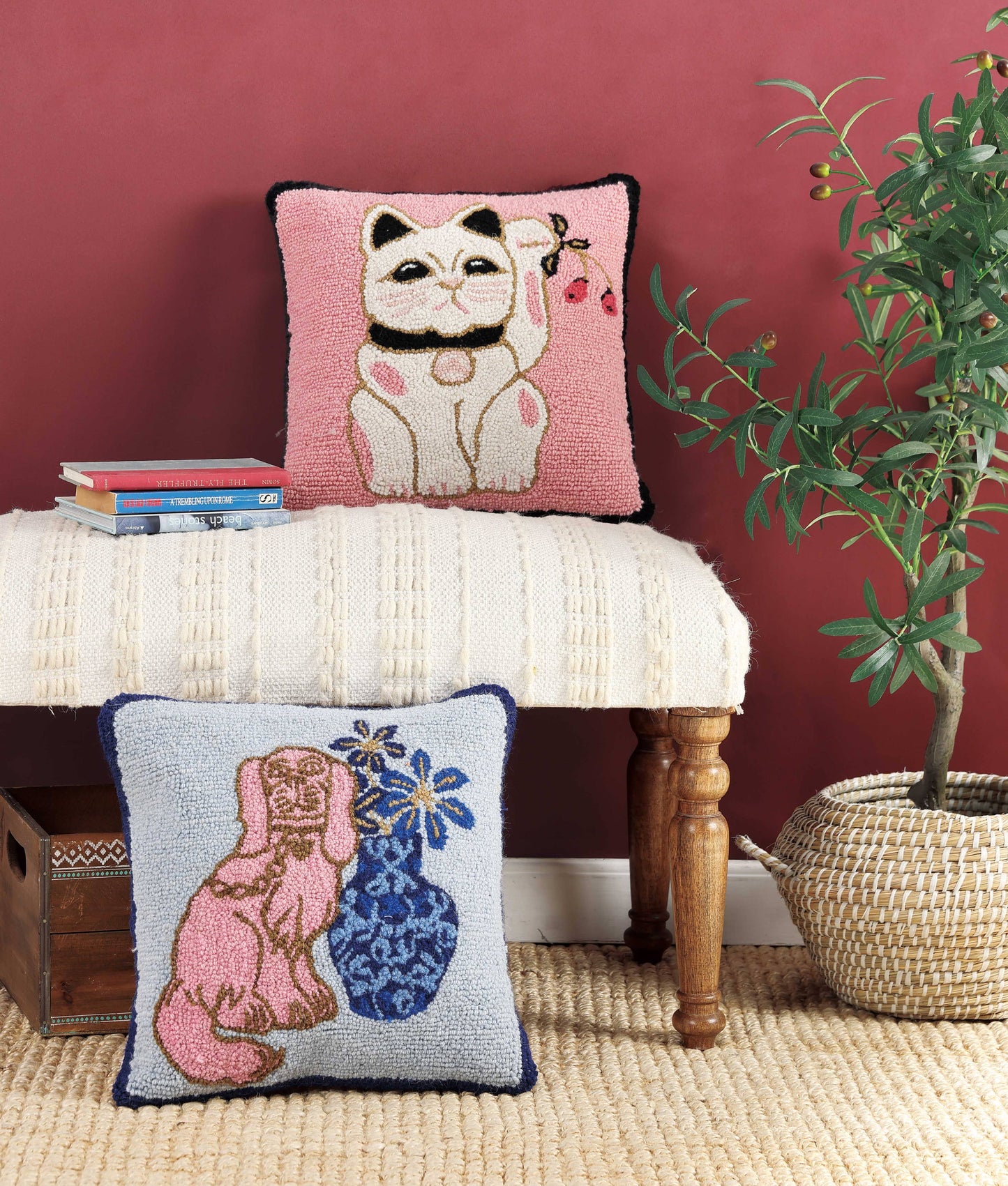 Foo Dog Hook Pillow