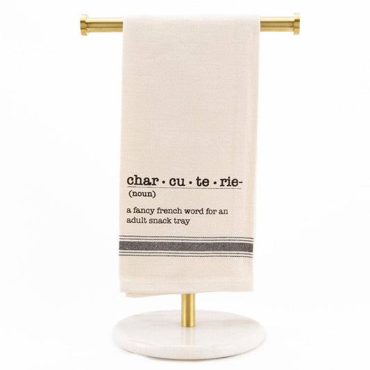 Charcuterie Hand Towel   Cream/Black   20x28