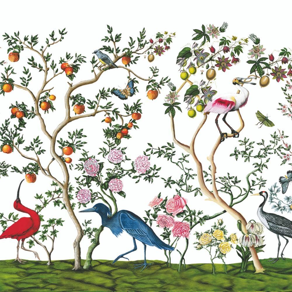 BEV-BIRD & BRANCH CHINOISERIE